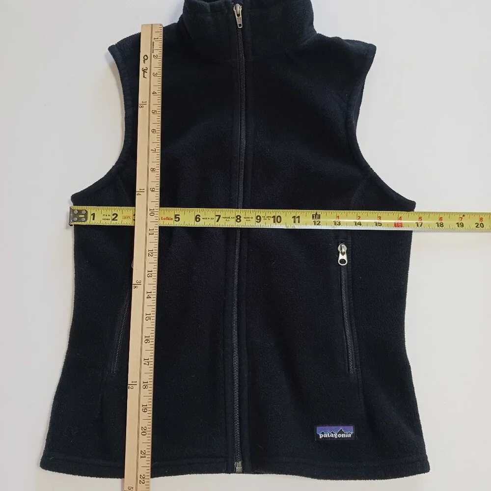 Patagonia Synchilla Black Fleece Vest Small - Picture 9 of 9